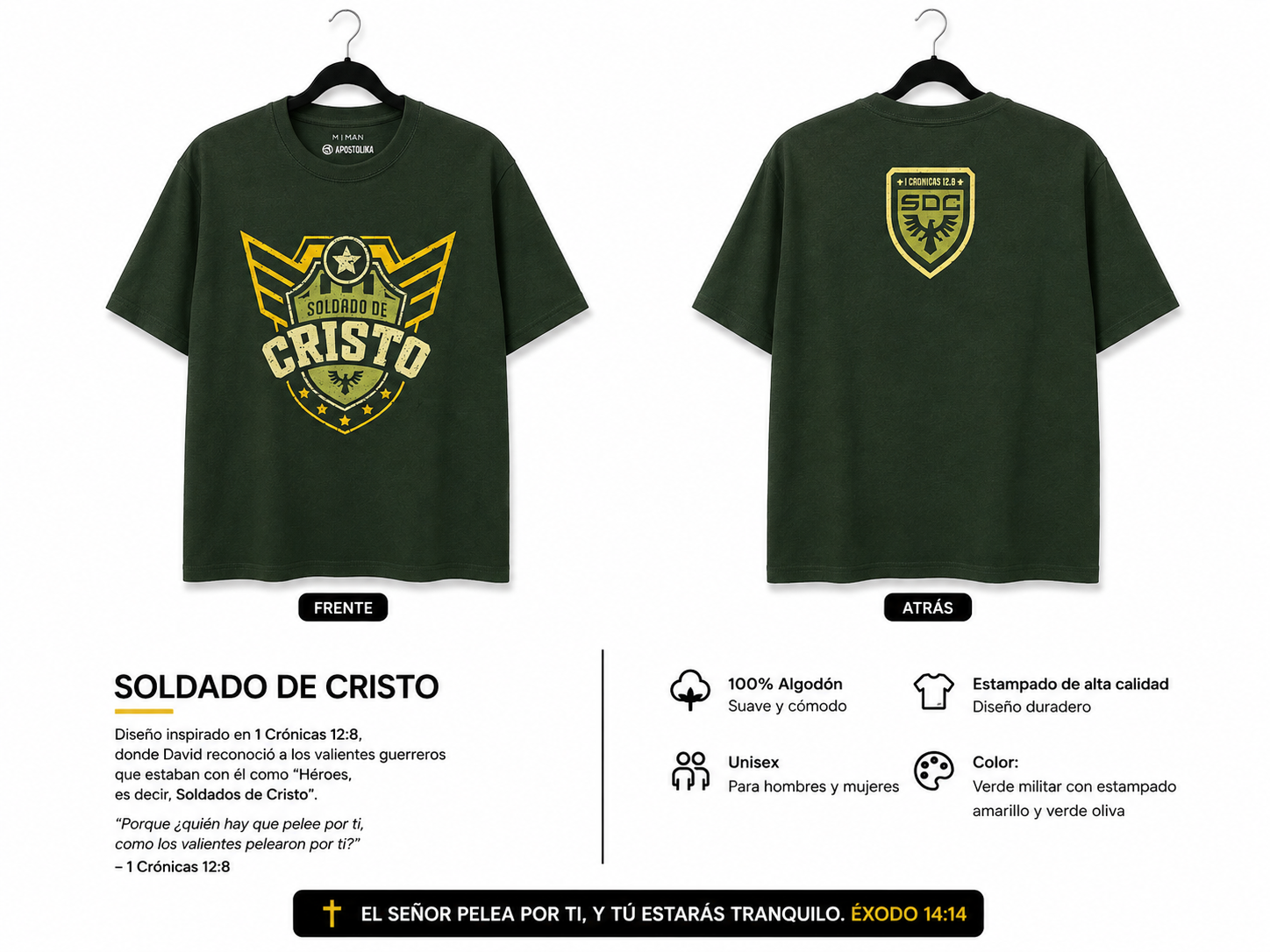 Playera Soldado De Cristo