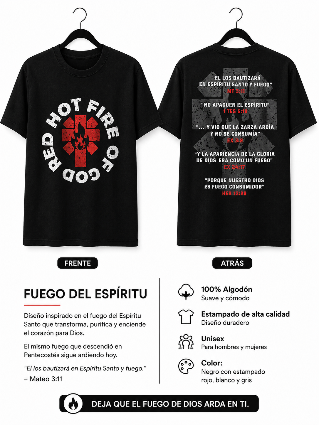 Playera Hot Fire Of God