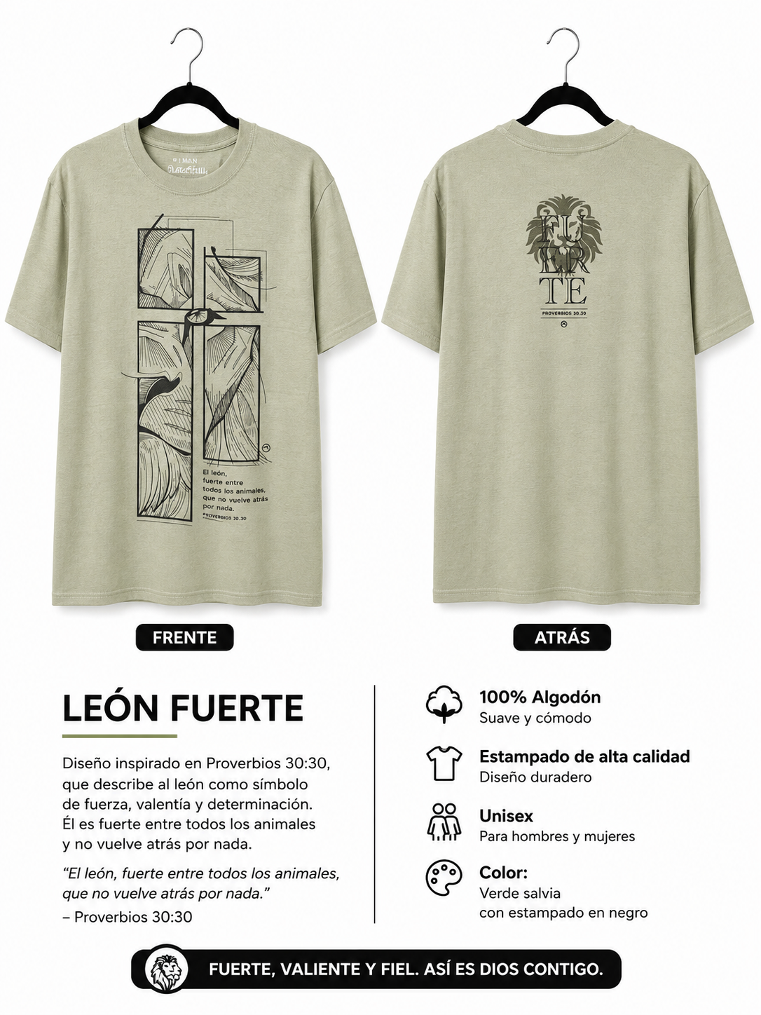 Playera Leon Fuerte